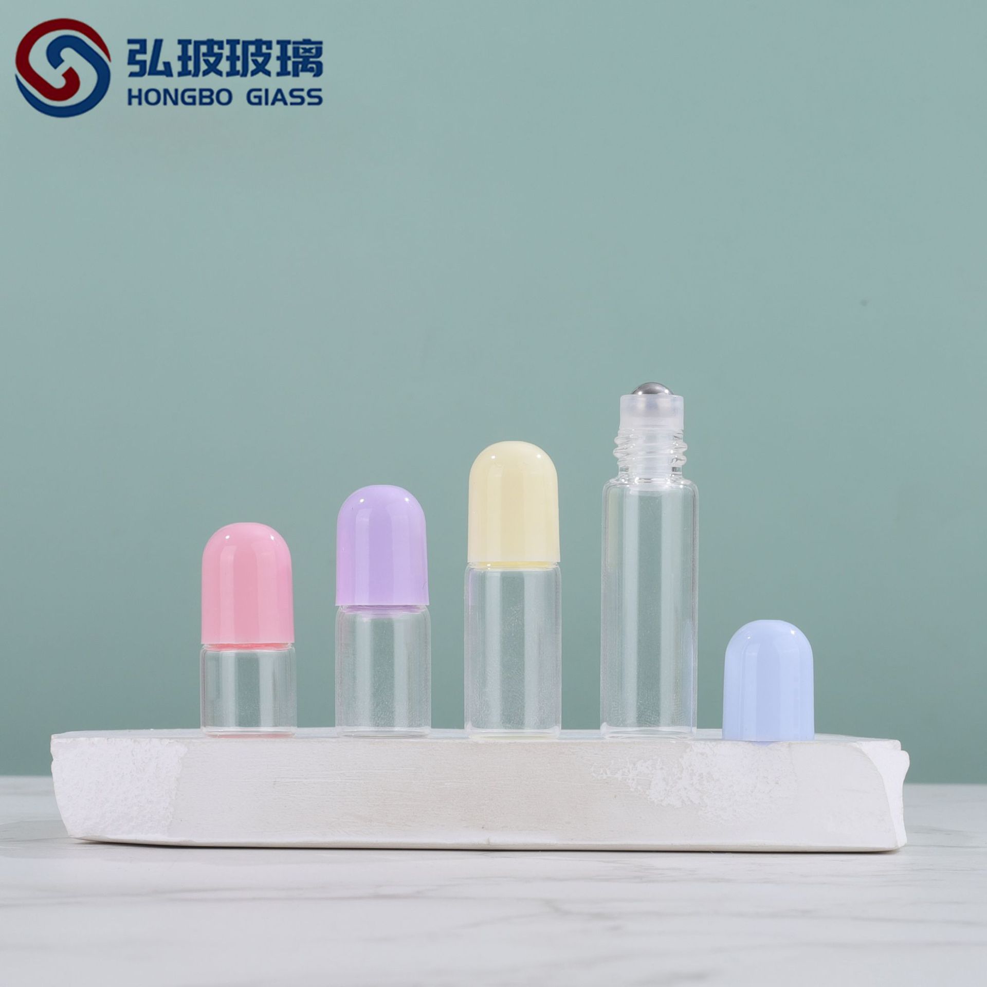 跨境现货1ml2ml3ml透明玻璃滚珠瓶精油香水瓶样品瓶试用装瓶