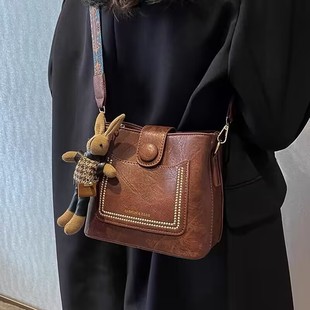Retro shoulder bag, handheld one-shoulder bag, high-quality style, Korean style