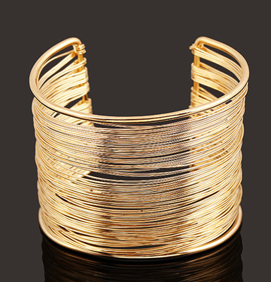 Fashion Solid Color Metal Plating Women's Bangle 1 Piece display picture 1