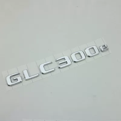Suitable for Mercedes-Benz GLC new energy GLC300de GLC350e GLC400e modified car logo rear emblem sticker (Car logo) - standard-glc300e-bright-silver