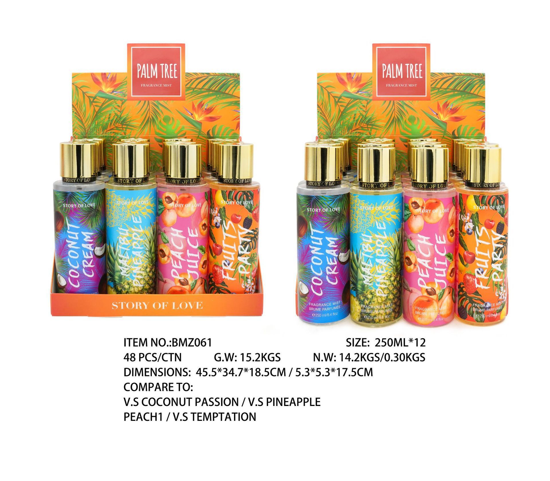 Perfume para mujeres 250ml spray corporal comercio exterior sudeste asiático sudamericano fragrancia para hombres estand paquete de muestra especial image 63