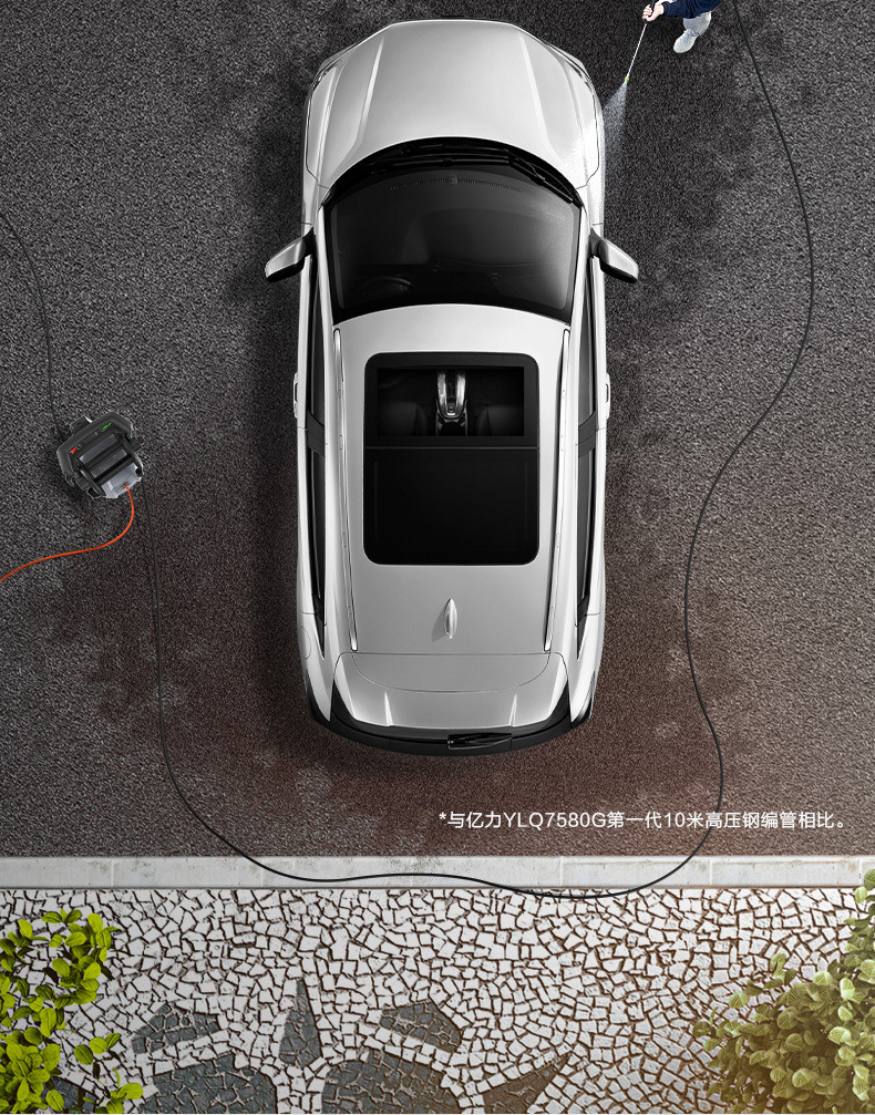 Yili 5780 Courtyard Cleaning Machine Household Car Washing Machine Water Pump High Pressure Water Gun Powerfully Rush the Ground Car Brush Artifact Gun