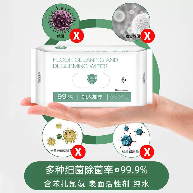 Electric disposable wipes, hygienic mop, increased thickness