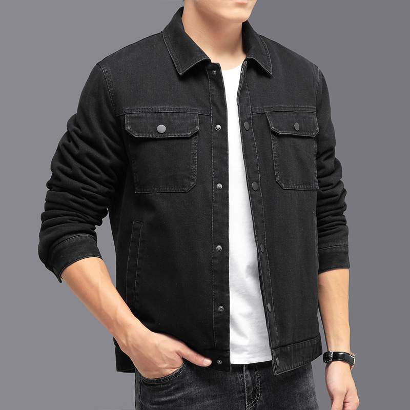 2024 otoño y invierno nueva chaqueta de vaqueros hombre de tendencia universal chaqueta casual chaqueta japonesa estilo de puerto chaqueta cardigan chaqueta