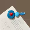 2# blue/love duckbill clip