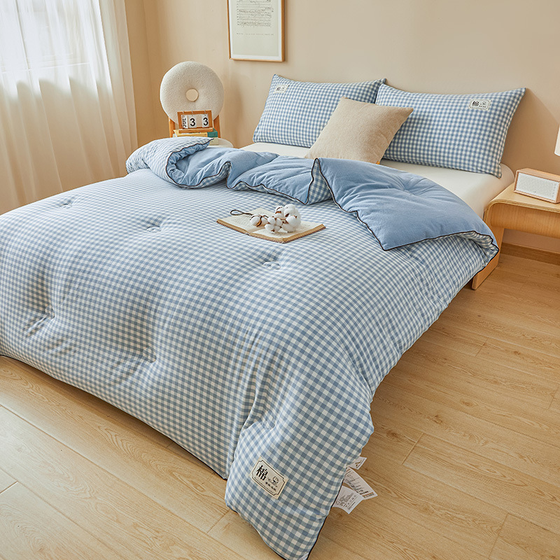 산모 및 유아용 카테고리 A 100% 신장면 [블루 스몰 그리드]