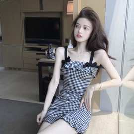 2025连衣裙包臀性感气质女神范衣服收腰显瘦吊带裙夜场女短裙子夏