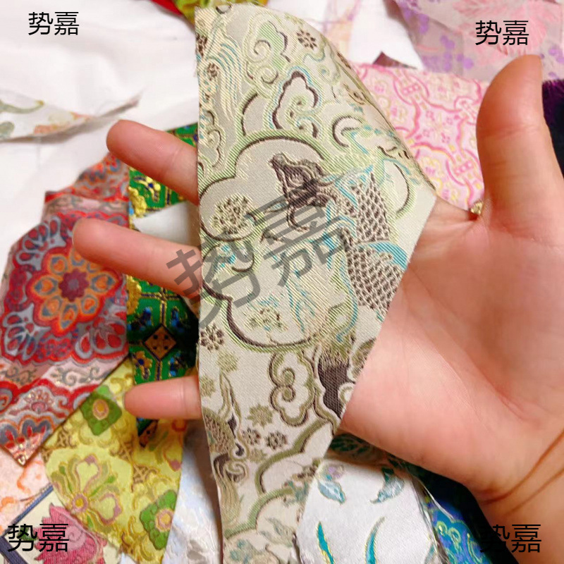 新しい中国風のシルク宋錦ナイフエッジ生地 30 個ヘアピン素材ギフトパック手作り DIY [ランダムカラー]|undefined