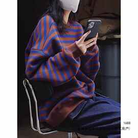 美式复古卫衣女春秋季新款宽松显瘦韩系慵懒风上衣胖mm大码300斤