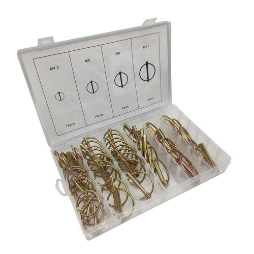 50pc ring pin safety pin spring pin safety pin positioning pin quick lock pin set boxed spring pin