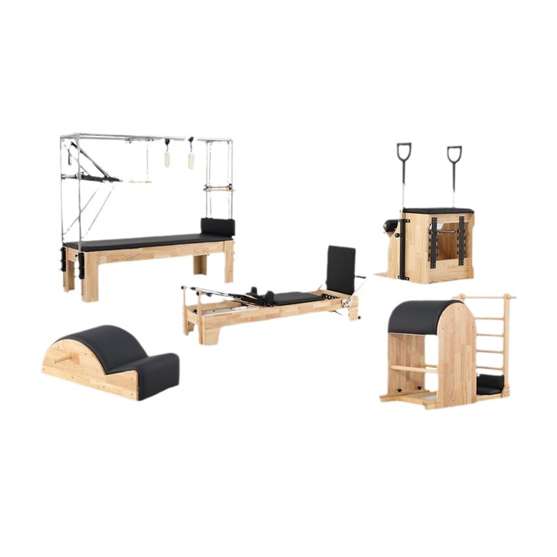 Pilates Core Cama Elevated Hamama Roble Yoga Gym Personal Set de equipos de cinco piezas reformadores