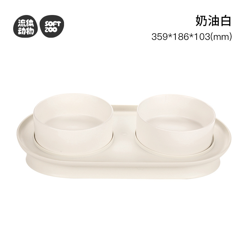 Gato tazón de cerámica doble tazón de comida de gato tazón de perro tazón de alimentos protección cervical columna vertebral gatito tazón de agua anti-knock mascotas suministros