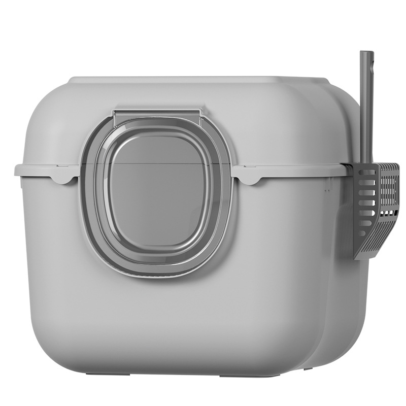 La caja de arena para gatos está completamente cerrada, el inodoro para gatos de gran tamaño, las salpicaduras de arena para gatos, la olla de heces, los productos de limpieza para gatos desodorantes