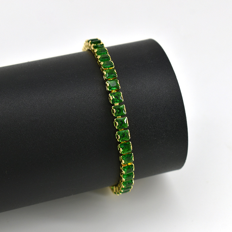 10g Weight Zircon Inlay Material Tennis Bracelet Classification Copper Chain Material Tennis Chain Chain Type 1 Piece Quantity Daily Occasion Copper Material Geometric Pattern All Seasons Season Unisex Gender Inlay Design Hip-Hop, Shiny Style Wholesale Jewelry Hip-Hop Shiny Geometric Copper Zircon Inlay Tennis Bracelet Tennis Chain 15