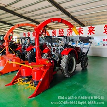 青储割台自走式秸秆机拖拉机加装机圆盘粉碎机收割机全自动牧草