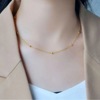 Golden necklace, small design universal minimalistic starry sky, does not fade, new collection