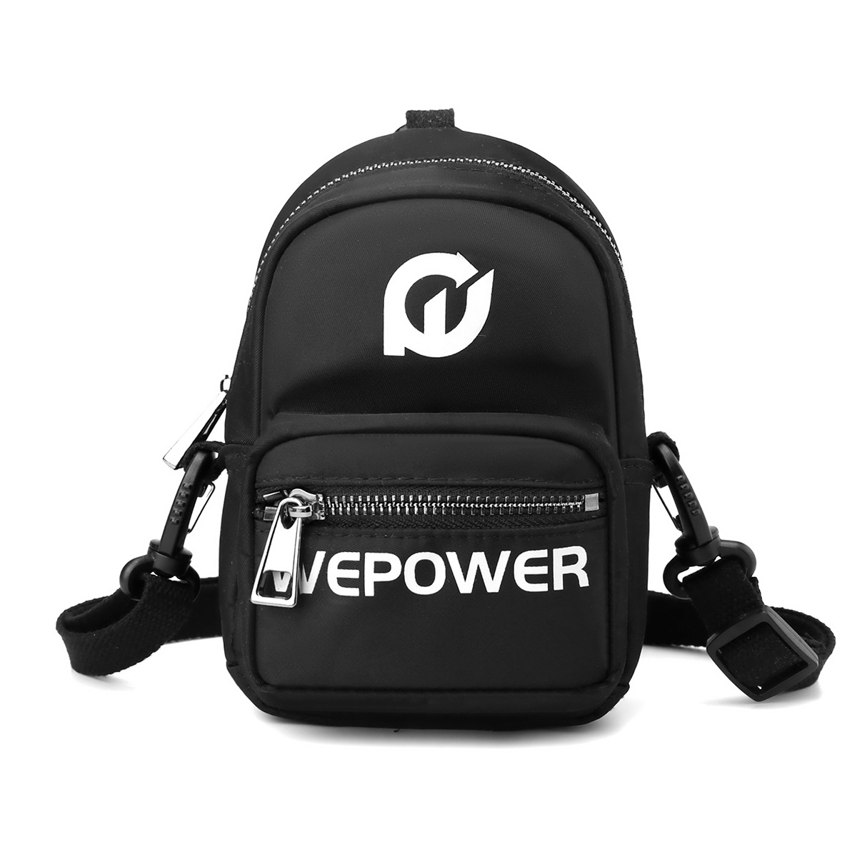 WEPOWER nuevo bolso de pecho de moda bolsa de mensajero impermeable para hombres y mujeres de nylon resistente al desgaste bolso de hombro del brazo del teléfono móvil ocasional