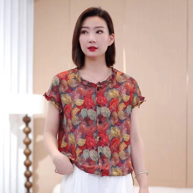 Spring Fashion Casual Shirts for Women, Mom-Style Clothing, Simple and Practical, Shirts for Everyday Wear and Commuting