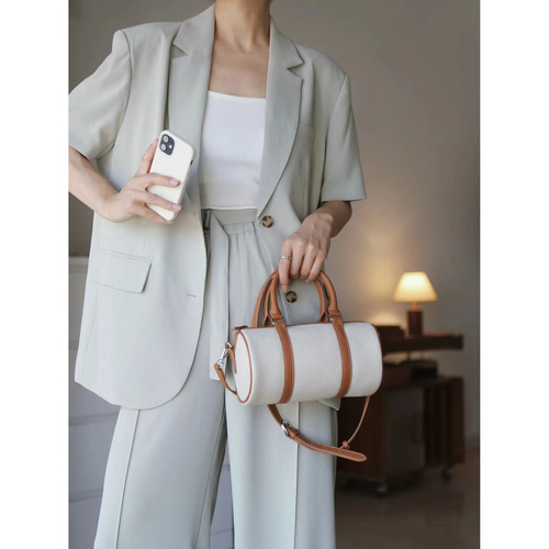 Women's Summer Thin Short Sleeve Suit Set 2025 New Casual Elegant High-End Goddess Style Commuter Two-Piece Set
