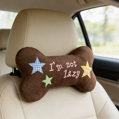 Dog Car Headrest Bone-Shaped: Headrest