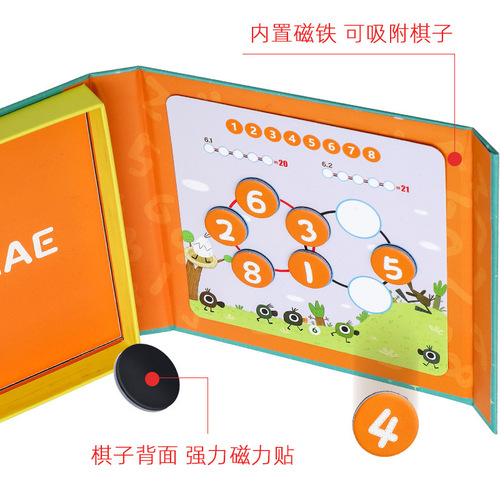 Number Array Game Magnetic Fun Enlightenment Early Education Mathematics Operation Cognition Parent-Child Interaction Logical Thinking Teaching Aids