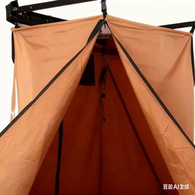Outdoor Shower Tent Waterproof Portable Single-Person Thickened Warm Foldable Camping Car-Side Shower Tent (Avtomobil dam çadırları) - khaki-shower-tent-without-cover-1061313cm-85kg-single