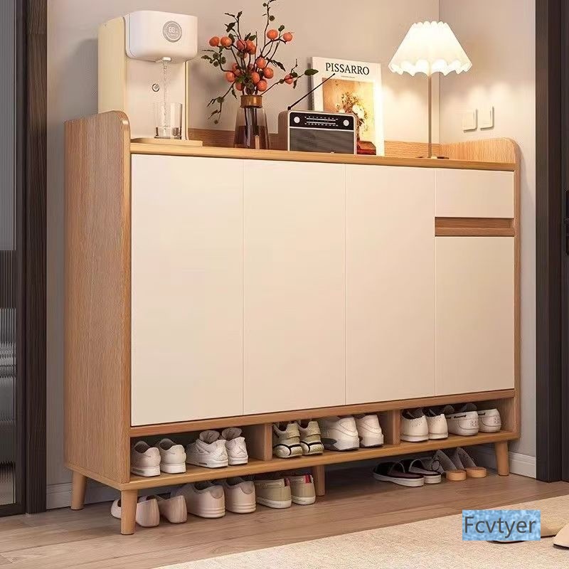 Changyuebang's Popular Indoor Integrated Wall Storage Cabinet Entry Shoe Cabinet Home Entrance Corridor Shoe Rack Entrance Cabinet New