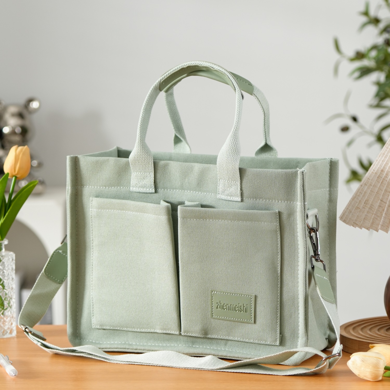 Bolsa de viaje al trabajo, bolso de hombro, bolso de archivo A4, maletín simple, bolso de lona casual, bolso de mano de gran capacidad