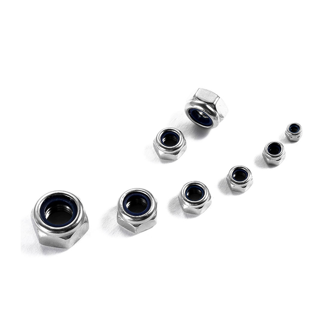 TONG东明 奥展DIN985 304不锈钢 尼龙锁紧螺母非金属镶嵌自锁现货