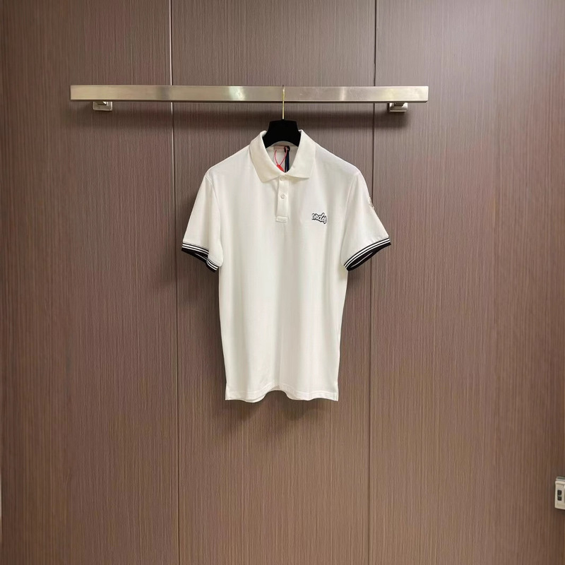 European Goods 25Ss Early Spring New Stereo Men's Polo Shirt with Lapel Mc Short-Sleeved Polo Shirt