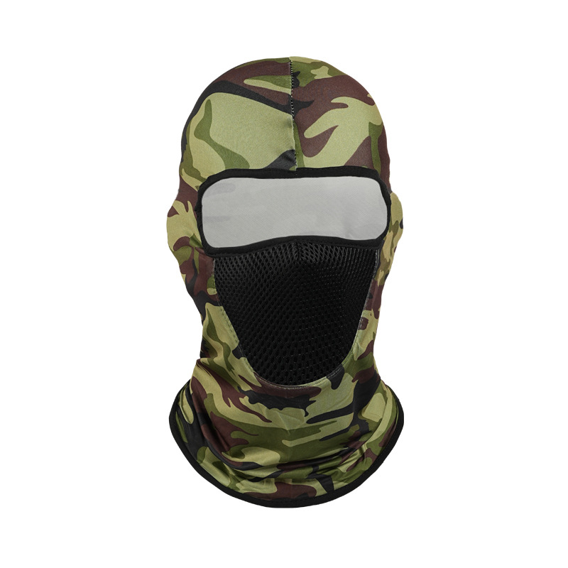 Sombrero estampado de seda de hielo, casco de ciclismo de camuflaje, mascarilla transpirable de primavera y verano, revestimiento, mascarilla de bicicleta, casco, sombrero