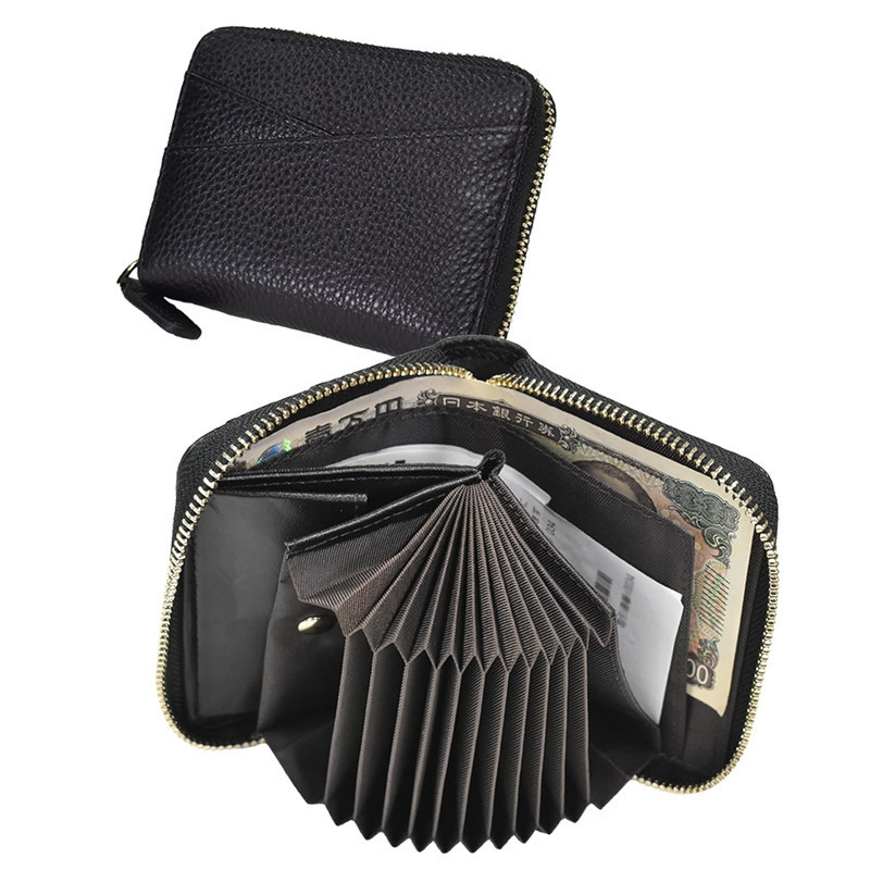 Amazon Japan Women's Genuine Leather Zipper Short Wallet Multi-Card Slot Accordion Wallet Small Card Holder Coin Purse Amazon Japan Women's Genuine Leather Zipper Short Wallet Multi-Card Slot Accordion Wallet Small Card Holder Coin Purse