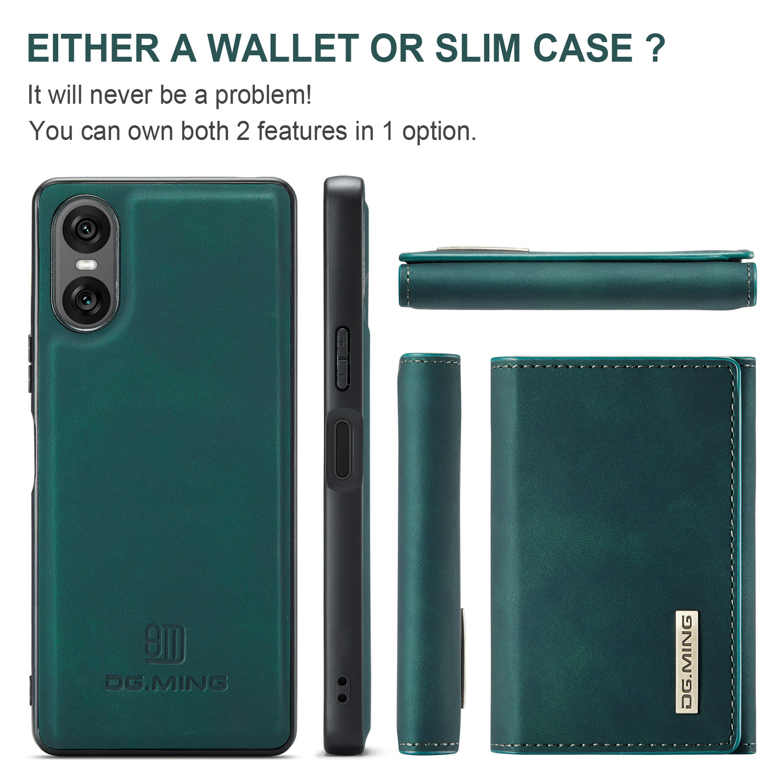 M1 for Sony Xperia 10 VI Protective Case Xperia 1VI Magnetic Split Wallet Phone Case 2024_voghion.com