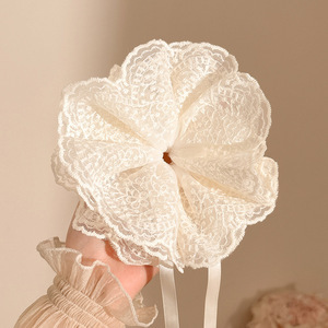 Anillo de cabello perezoso coreano cuerda de cabeza intestino grande niñas de alto nivel de la sensación de cabello de alta elasticidad correa de cabello de cabello super grande