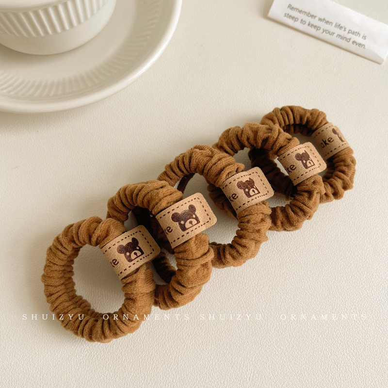 Cuerda para el cabello de dibujos animados, alta elasticidad y durabilidad, banda elástica para atar la cabeza, bola para mujer, lazo para el cabello, cuerda para la cabeza, nueva funda de cuero, accesorios para el cabello, todo fósforo