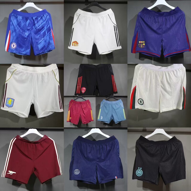 2526 Player Version Football Shorts 26 World Cup Style Arsenal Real Madrid Roma Tottenham Portugal Football Shorts