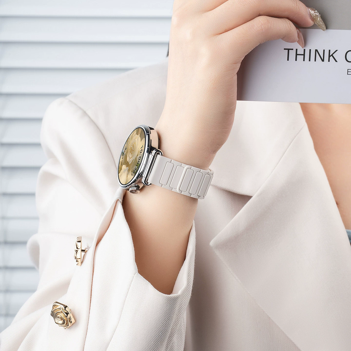 Одни и те же модели у Чжана Цзиньи подходят для ремешка Huawei gt6 gt5 watch watch5 серии gt4 женский силиконовый магнитный всасывающий
