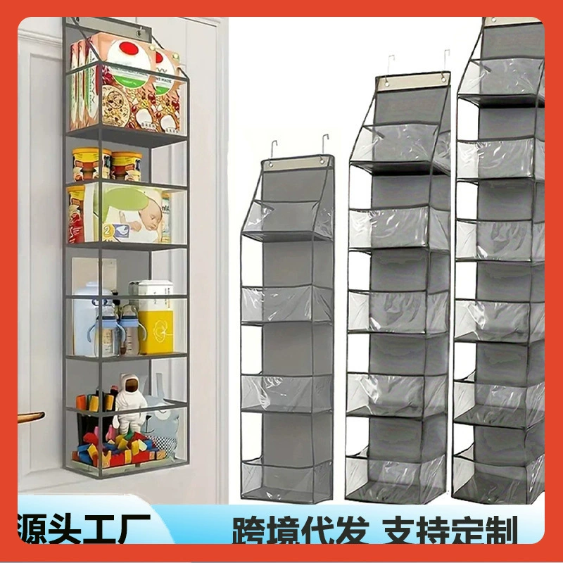 Сумка для хранения, настенная сумка для хранения в общежитии ☽ Подвесная сумка для хранения, вертикальная видимая нетканая ткань, прозрачная за дверью W18