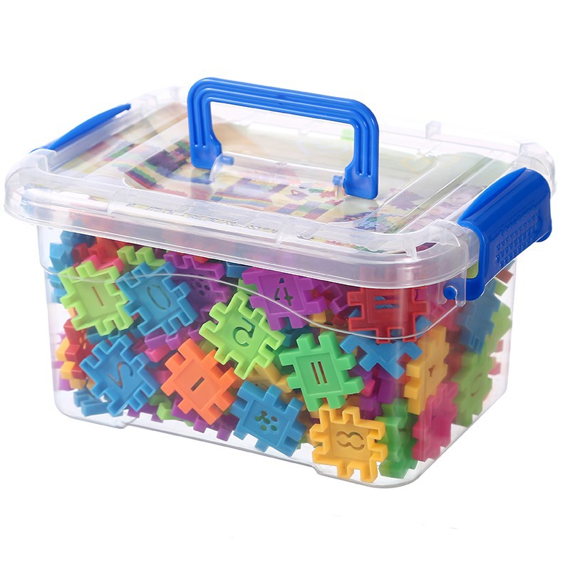 Square Building Block Toy Children's Digital Insertion Block Magic Matching and Matching Boy's Plastic Toy for Hair