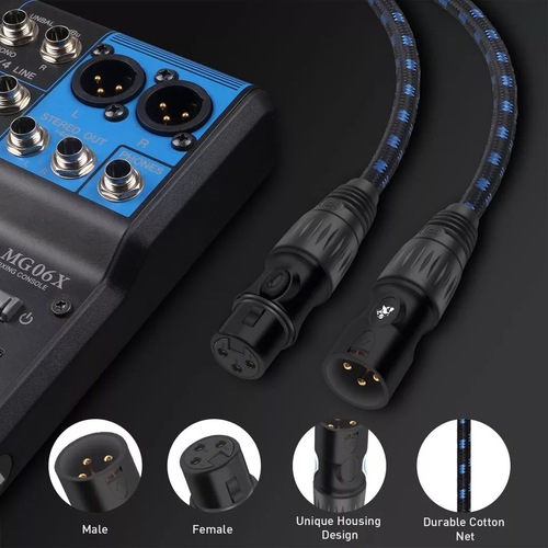 Factory direct sales male to female extension audio XLR cable mixer microphone amplifier audio stage microphone cable