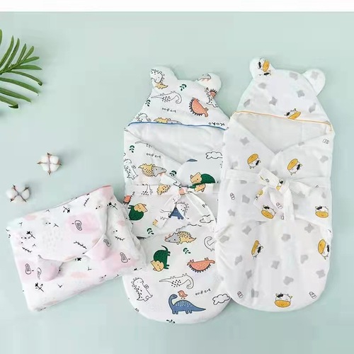 睡袋婴儿 春秋加厚款新生儿包被宝宝抱被防惊跳襁褓蝴蝶衣睡袋