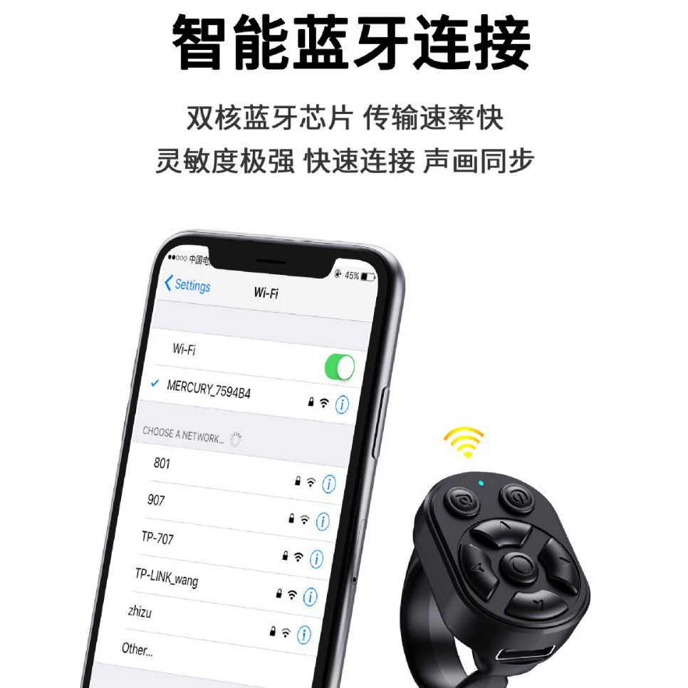 Универсальное кольцо, пульт дистанционного управления, Bluetooth