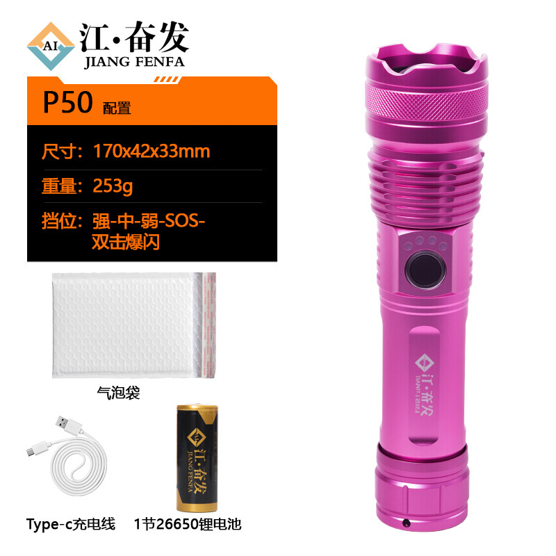 Linterna láser de luz fuerte explosión de larga duración de carga táctica multifuncional mini antorcha láser blanca al aire libre