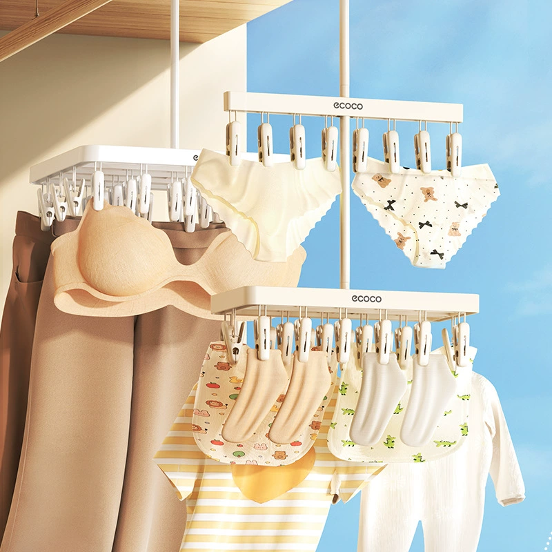Ecoco сушильная стойка ветрозащитный зажим сушильная вешалка мульти клипы вешалка для общежития домашнее студенческое нижнее белье носки артефакт