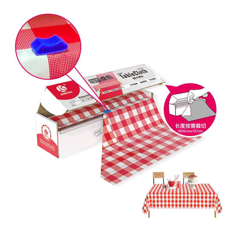 Mantel desechable clásico rojo y blanco a cuadros fábrica en stock Ventas Directas rectangular a prueba de aceite impermeable mantel fiesta de cumpleaños