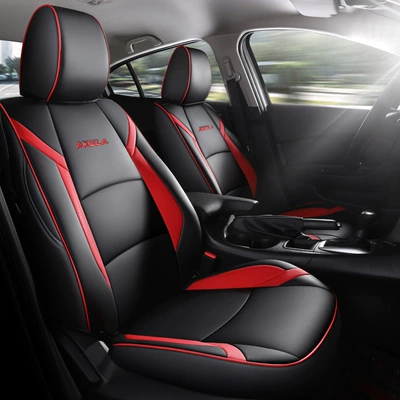 [Border-Border] Specially Designed for Mazda 3 14-24 Special Seat Covers, Wear-Resistant and Breathable Car Seat Cushions (Modelə uyğun (Original) oturacaq örtükləri) - black-and-red-standard-edition-2019-2024