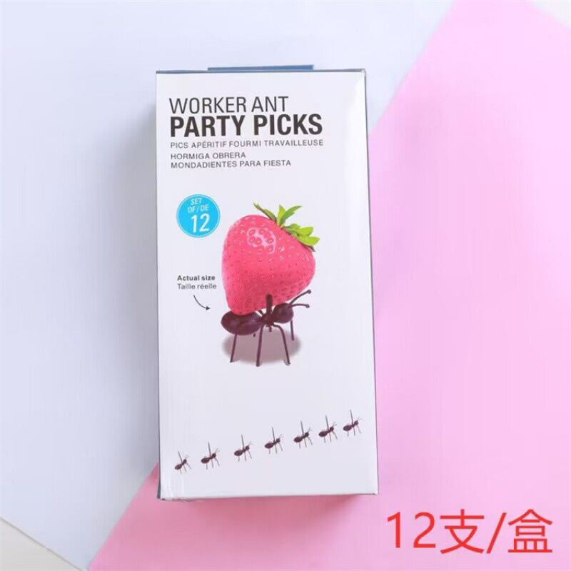 Japón hogar dibujos animados horquilla de fruta creativa para niños animales lindos horquilla de fruta de plástico set Bento stick