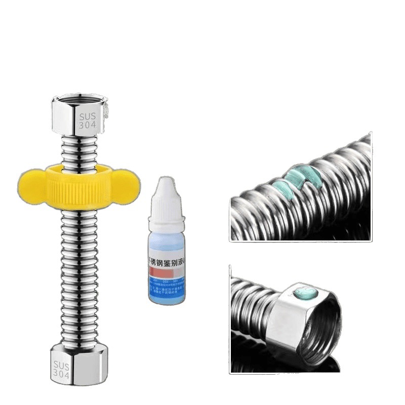 304 acero inoxidable grueso de alta presión corrugado a prueba de explosiones caliente y frío general profesional calentador de agua tubo de agua fábrica directa