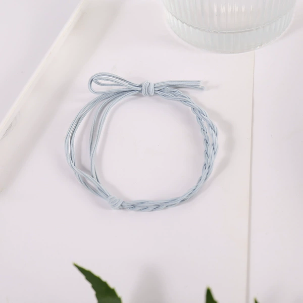 1#blue fabric hair rope