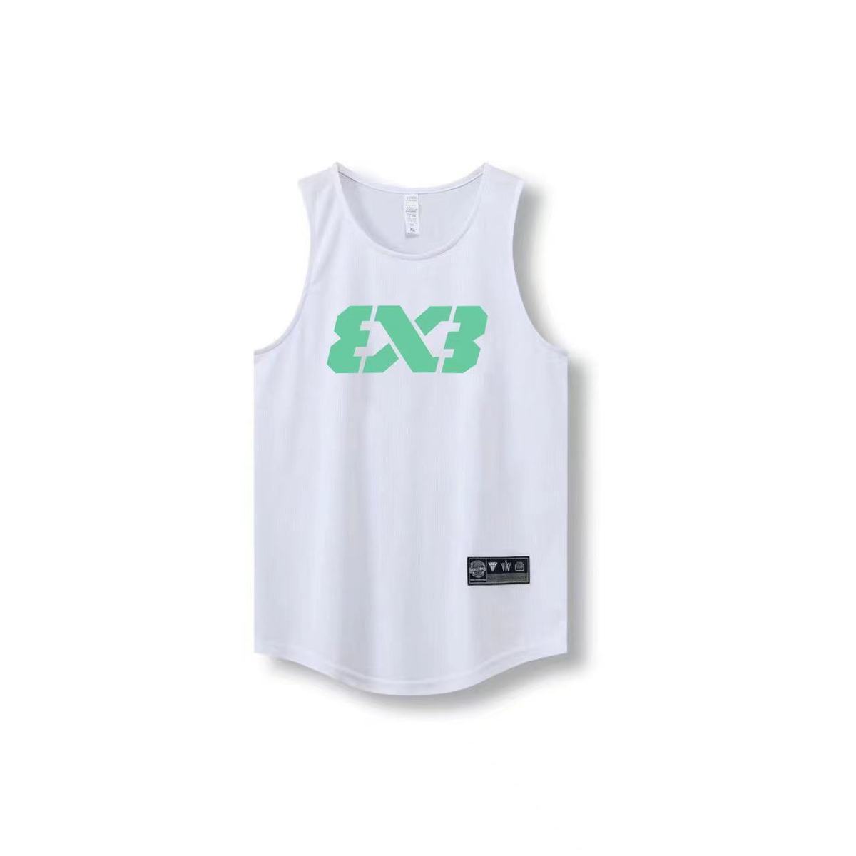 3X3 chaleco de malla de secado rápido ropa de entrenamiento transpirable FIBA chaleco deportivo de baloncesto delgado sin mangas fábrica de comercio estadounidense